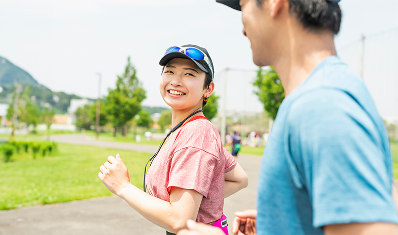 person running