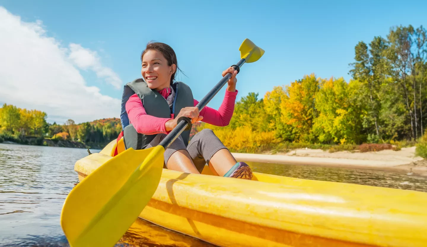 person in kayak