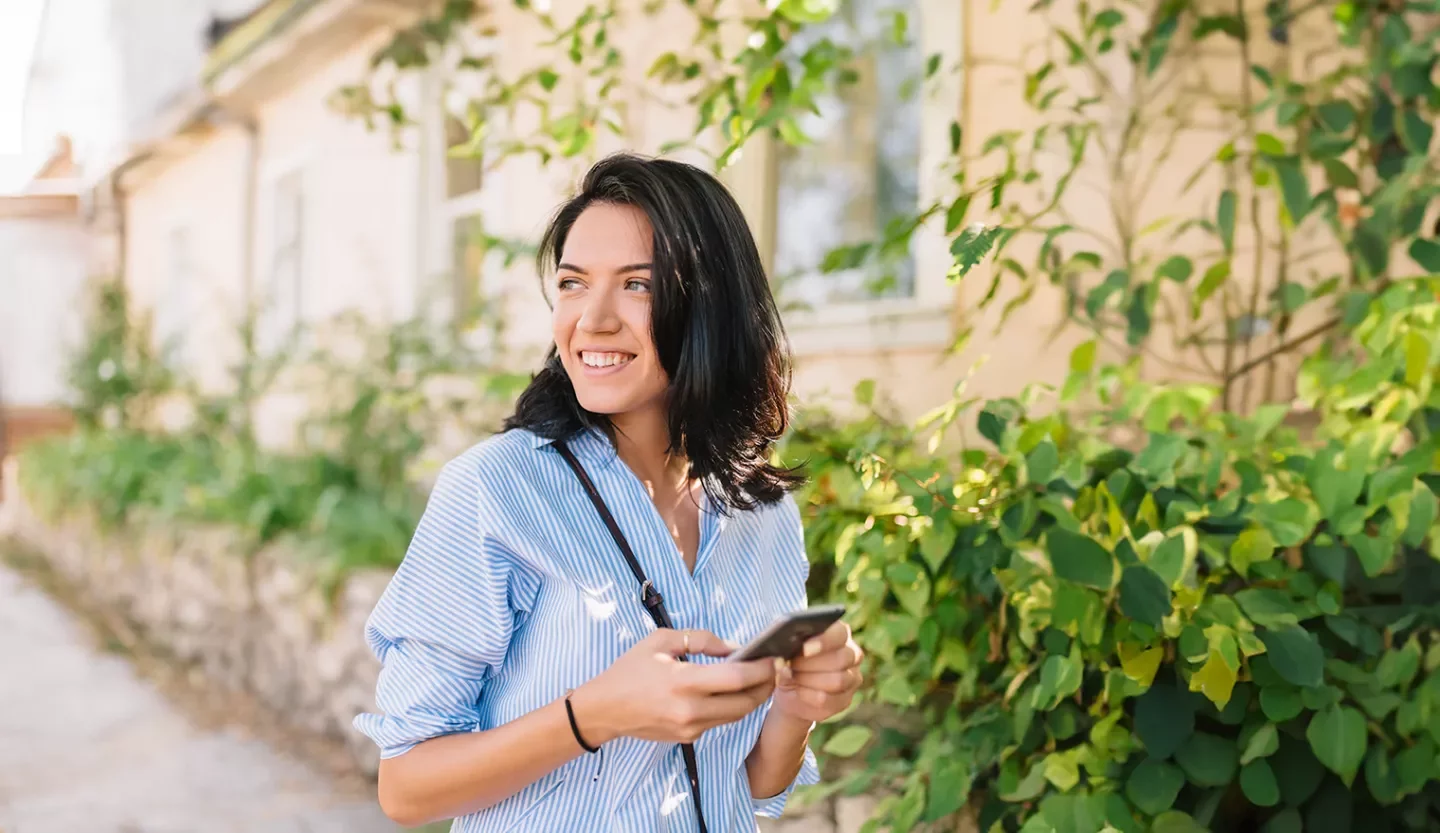 woman on phone