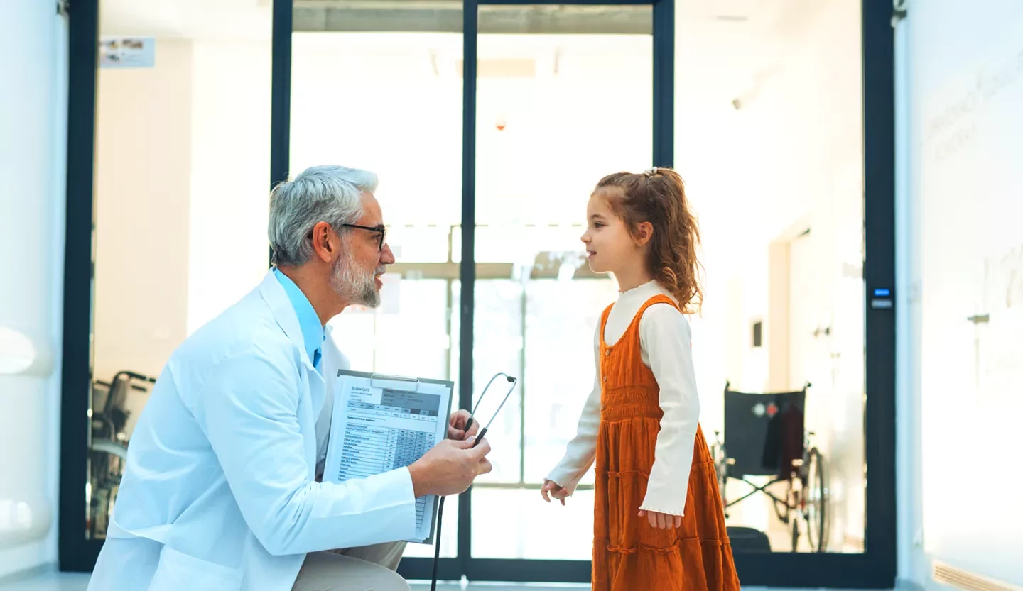 doctor with child